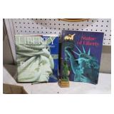 STATUE OF LIBERTY & BOOKS