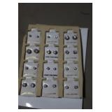 DOZ CUBIC ZIRCONIA EAR RINGS