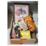 CHEESE TIN, 1953 TN VS. LSU TOYS, MISC.