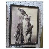 FRAMED ODDITY LONG BEARDED MAN ON CANVAS