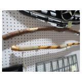 (2) HAND CARVED WALKING STICKS