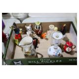 CERAMIC/PORCELAIN PITCHERS, FIGURINES, MISC