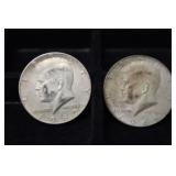 1966 & 1969 40% KENNEDY HALF DOLLARS