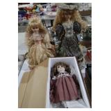 3 VINTAGE DOLLS