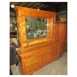 SOLID WOOD 2 PC 9 DWR DRESSER
