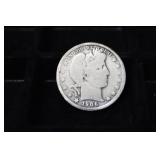 1906 O BARBER HALF DOLLAR 90%