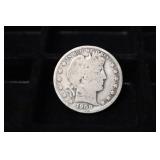 1908 P BARBER HALF DOLLAR 90%