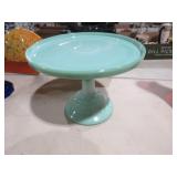 MOSSER JADEITE CAKE PLATE