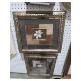 (2) ORNATE FRAMED FLOWER PRINTS