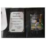 SIGNED DAVID NIED BALL CARD