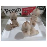 (3) 1982 KEWPIE CERAMIC FIGURINES