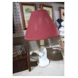 VINTAGE MILK GLASS LAMP