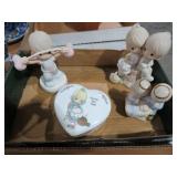 COLL. PRECIOUS MOMENTS FIGURINES & TRINKET BOX