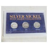 SILVER NICKEL MINT MARK COLLECTION