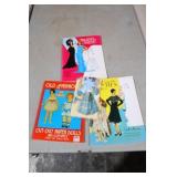 VINTAGE FASHION PAPER DOLLS CUTOUT BOOKS