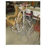 METAL W/ (4) BASKETS PLANTSTAND