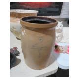 ANTIQUE BEE STINGER CROCK - CRACK IN SIDE