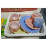 VTG HAZEL ATLAS "LITTLE HOSTESS" CHILDRENS TEA SET