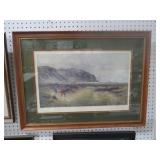 FRAMED A DIFFICULT BUNKER GOLF PRINT