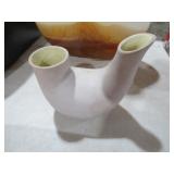 PIGEON FORGE POTTERY DBL NECK VASE