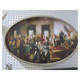 OVAL FRAMED PRESIDENT& CONGRESSMAN SIGNING