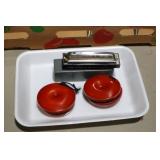 HARMONICA & 2 PAIR CASTINETS