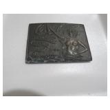 BRASS COCA COLA VTG BELT BUCKLE