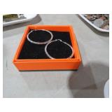 SS.925 LARGE LADIES HOOP EARRINGS