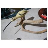 CARVED WOOD SHORE BIRD