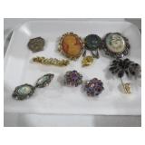 COLL. ESTATE BROOCHES, EARRINGS , PINS