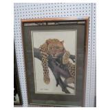 FRAMED LEOPARD PRINT BY ERIC TENNEY