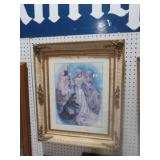 ORNATE FRAMED FAMILY VALUES BRIDAL ROOM PRINT