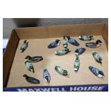 16 CARVED WOOD DUCKS