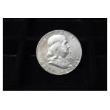 1963 D FRANKLIN HALF DOLLAR 90%