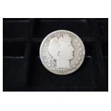 1901 S BARBER HALF DOLLAR 90%