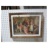 FRAMED BETSY ROSS W/ GEORGE WASHINGTON