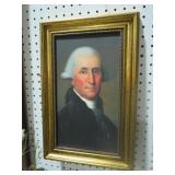 GOLD FRAMED GEORGE WASHINGTON PRINT