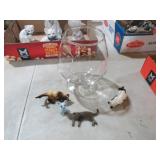 VTG HANGING MINI CATS FOR  BRANDY SNIFTER& FIGURIN