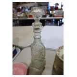 NICE CUT GLASS DECANTER