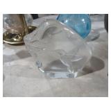 GLASS HUMMINGBIRD PAPERWEIGHT