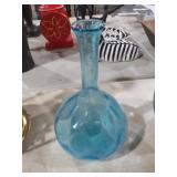 SKY BLUE ART GLASS VASE