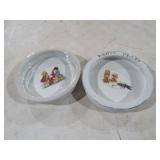 (2) VINTAGE CERAMIC CHILDRENS BOWLS
