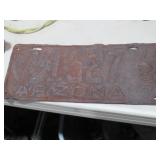 VINTAGE 1927 ARIZONA LICENSE PLATE