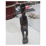 WOOD CARVED TRIBAL STATUE