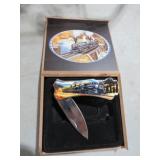 STEAM ENGINE KNIFE W/ CASE