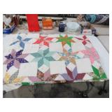 NICE HAND STITCHED STAR QUILT