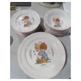 (18) PRECIOUS MOMENTS VTG PLATES & BOWLS