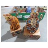 (2) JIM SHORE CATS " ABIGAIL" & "JASPER"