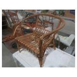 CHILDS WOVEN WICKER CHAIR