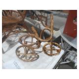 WICKER TRICYCLE PLANTER